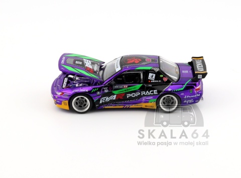 POP RACE Nissan Silvia S13 EVA RT Test Type-01 Pandem PR640432 1:64