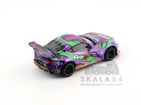 Model samochodu Toyota GR Supra EVA RT Test Type-01 Goodride Pandem w skali 1:64 - tył