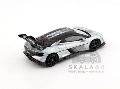 Model samochodu Yangwang U9 Silver w skali 1:64 - tył