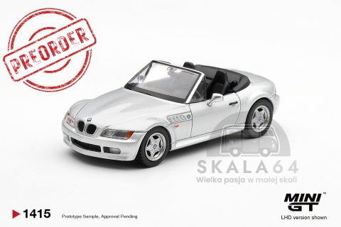 PREORDER MINI GT MGT01415-L 1997 BMW Z3 2,8I Titanium Silver 1:64