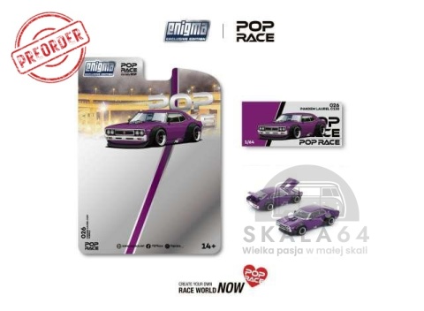 PREORDER POP RACE Enigma Datsun Laurel C130 Pandem PRE026 1:64