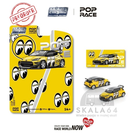 PREORDER POP RACE Enigma Pandem Yaris Mooneyes PRE017 1:64