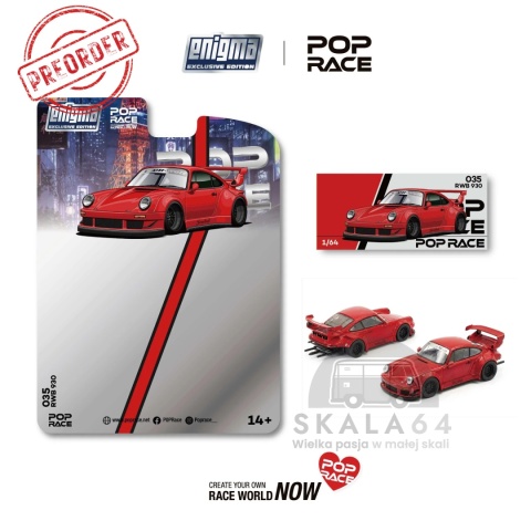 PREORDER POP RACE Enigma RWB 930 PRE035 1:64