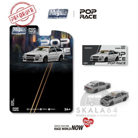 PREORDER POP RACE Enigma RWB AE86 PRE030 1:64