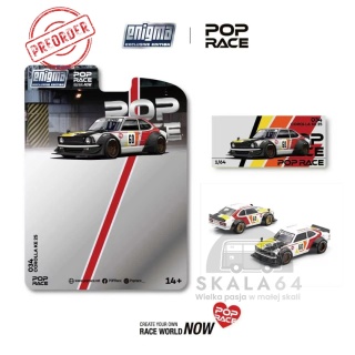 PREORDER POP RACE Enigma Toyota Corolla KE25 Racing PRE034 1:64