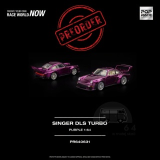 PREORDER POP RACE Porsche Singer DLS Turbo Purple PR640631 1:64