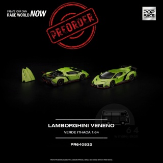 PREORDER POP RACE Lamborghini Veneno PR640532 1:64