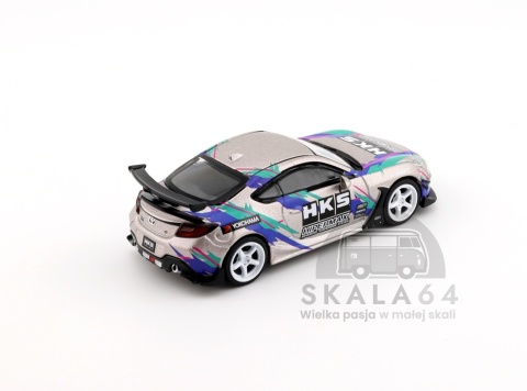 Model samochodu HKS Toyota GR86 Grey w skali 1:64 - tył