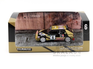 TARMAC WORKS Lancia Delta HF Integrale #6 ECR Piancavallo Rally 1993 Winner P. Longhi M. Imerito 1:64 T64-049-93PIR06