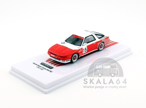 Model samochodu Toyota Supra Turbo MA70 ETCC 1987 M. Micangeli E. Calderari w skali 1:64 - przód