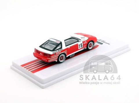 Model samochodu Toyota Supra Turbo MA70 ETCC 1987 M. Micangeli E. Calderari w skali 1:64 - tył
